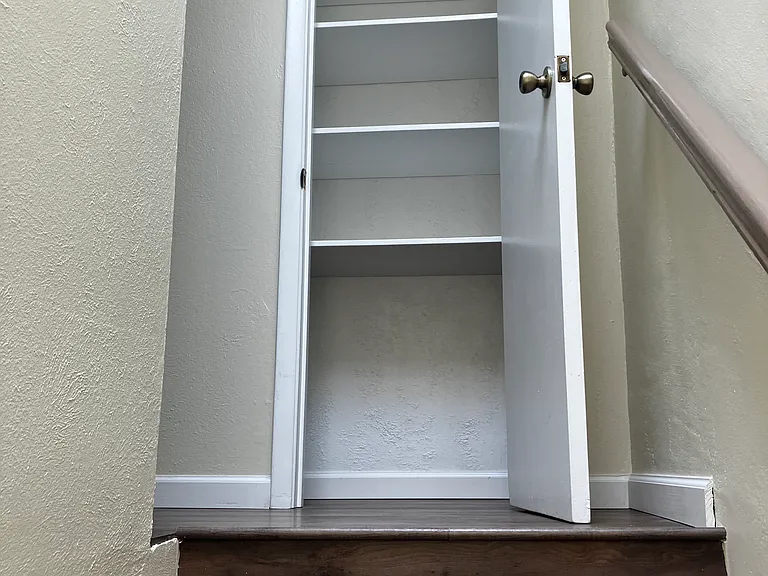 Closet at head of stairs