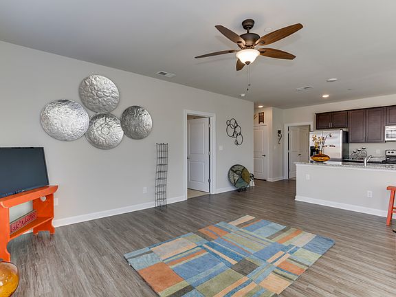 Living room and kitchen