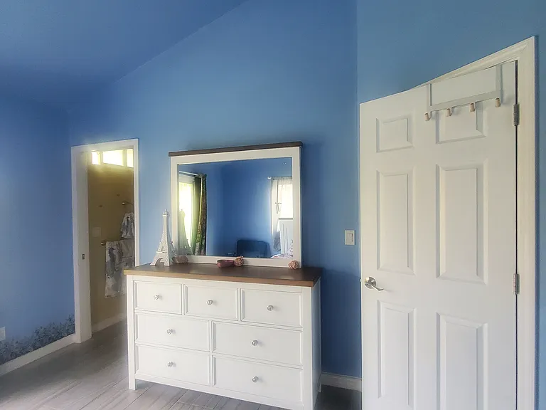 New furniture in master bedroom.