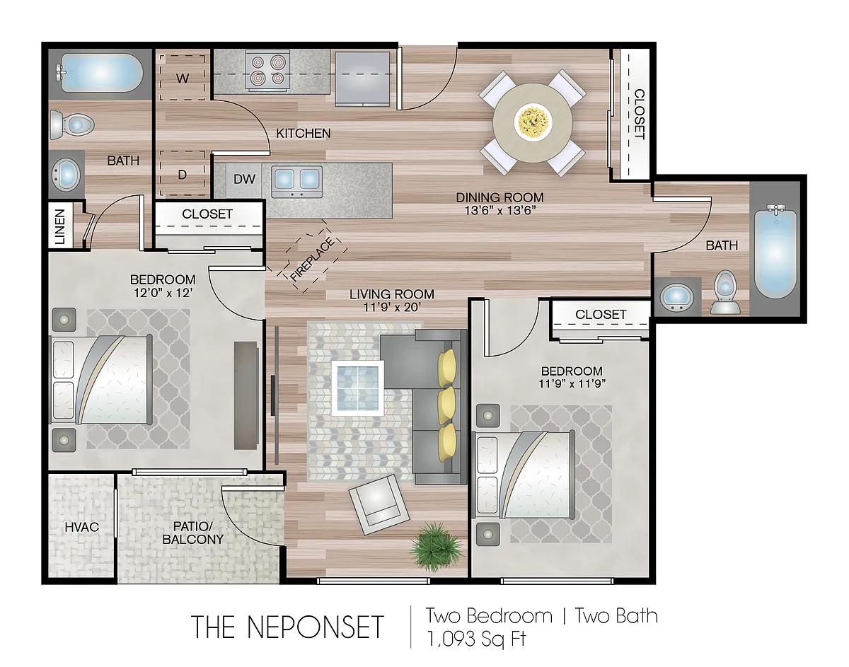 Floor plan Neponset Garden