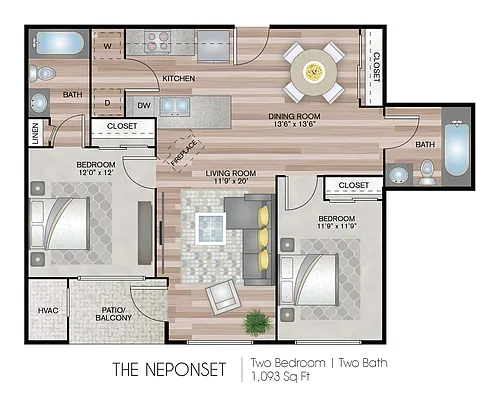 Floor plan Neponset Garden