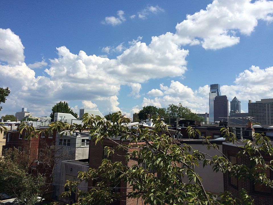 Enjoy a beautiful view of center city from the balcony