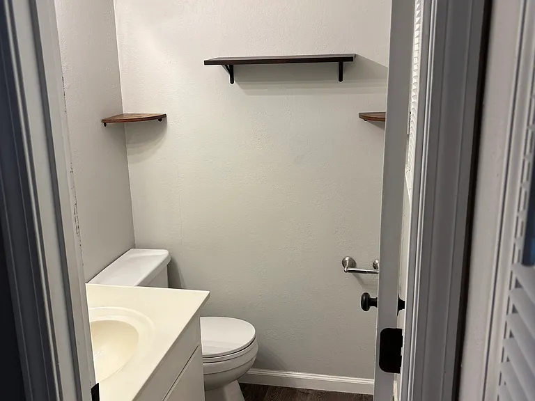 Half bath off of master bedroom