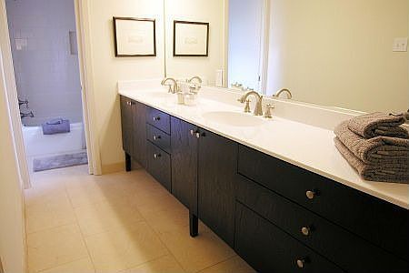 Sophisticated master bath suite