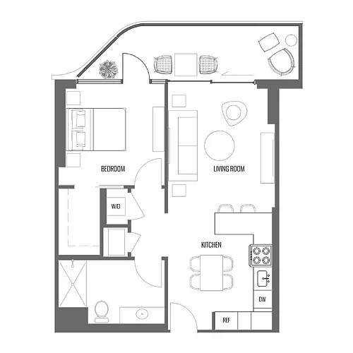 Floor plan Model A3A