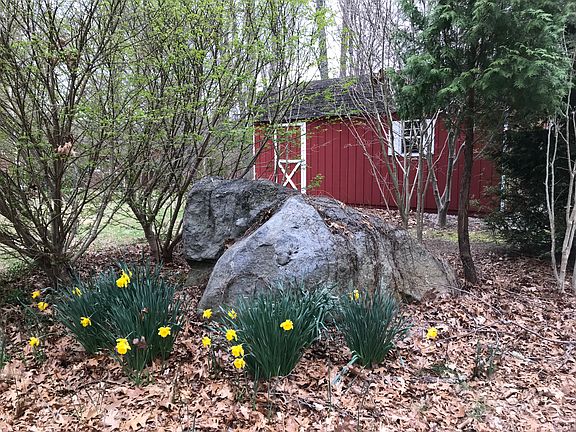 Property Manager's picturesque workshop and barn for storage of maintenance supplies, tools, and grounds-keeping equipment...