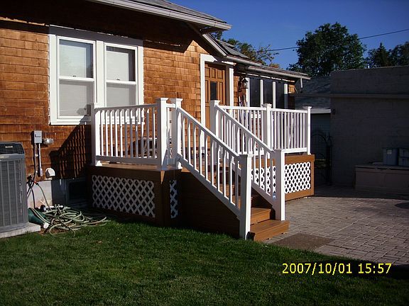 Back deck and patio