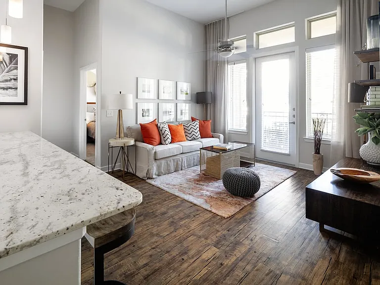 Dining and living areas