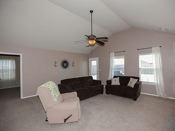 Carpeted living room