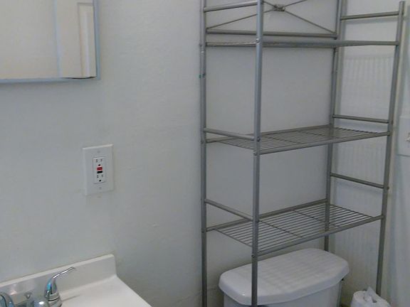 Bathroom with Shelving
