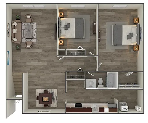 Floor plan Two Bedroom