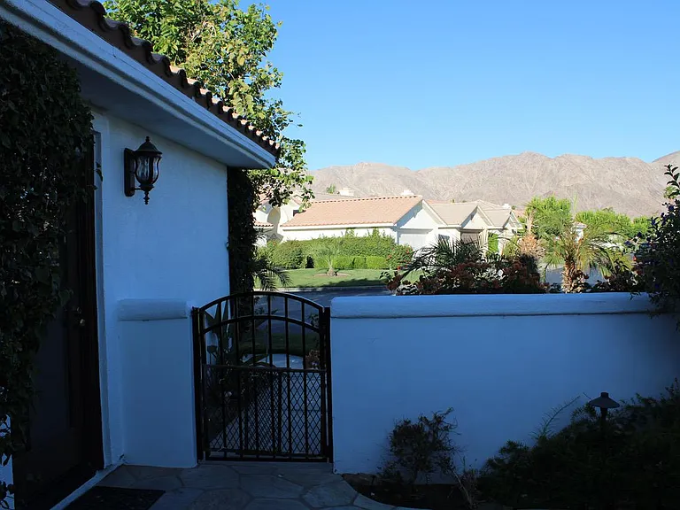 West view of the mountains from the front courtyard