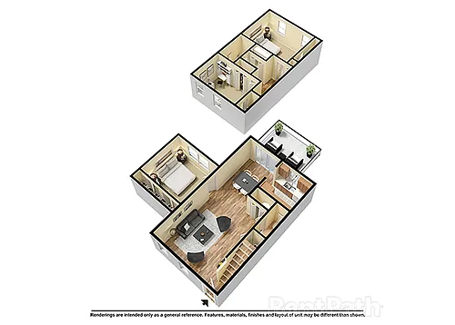 Floor plan Three Bedroom Town