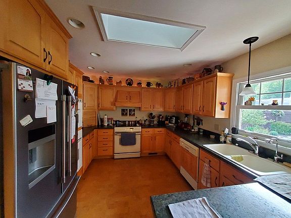 Natural maple cabinets