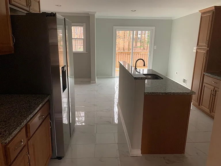 Kitchen with Island. Walk to Deck