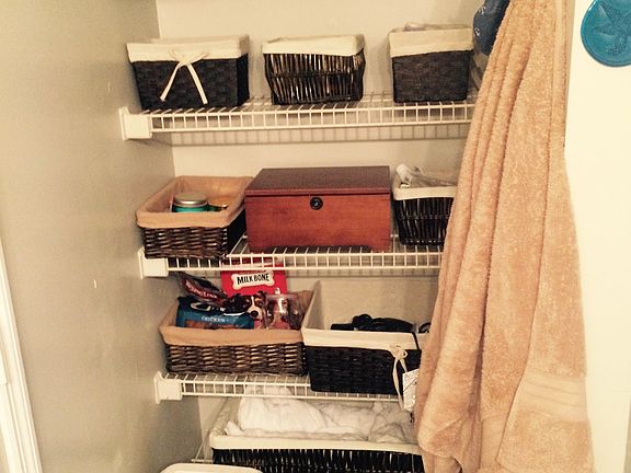 storage in master bath