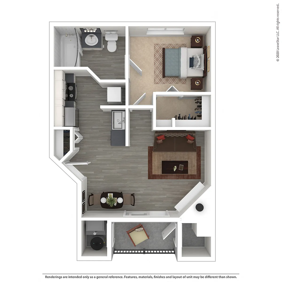 Floor plan 535 sqft- A3
