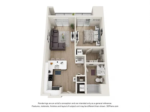 Floor plan 1B