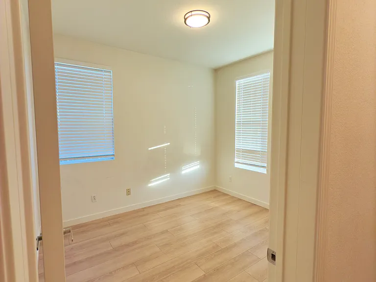 Room1= Facing Front yard, New modern Ceiling led light.