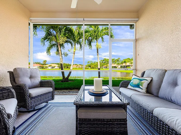 Peaceful lanai view