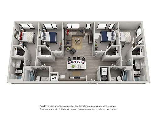 Floor plan 4 Bedroom 4 Bathroom G