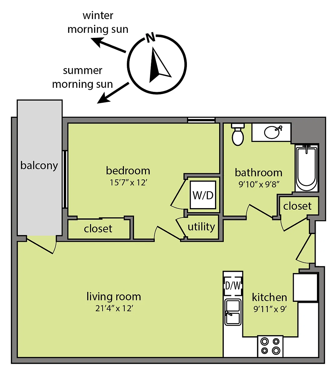 Floor plan 414 Top Floor-Balloon Festival Views