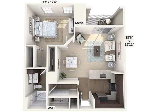 Floor plan A3-E-Upper