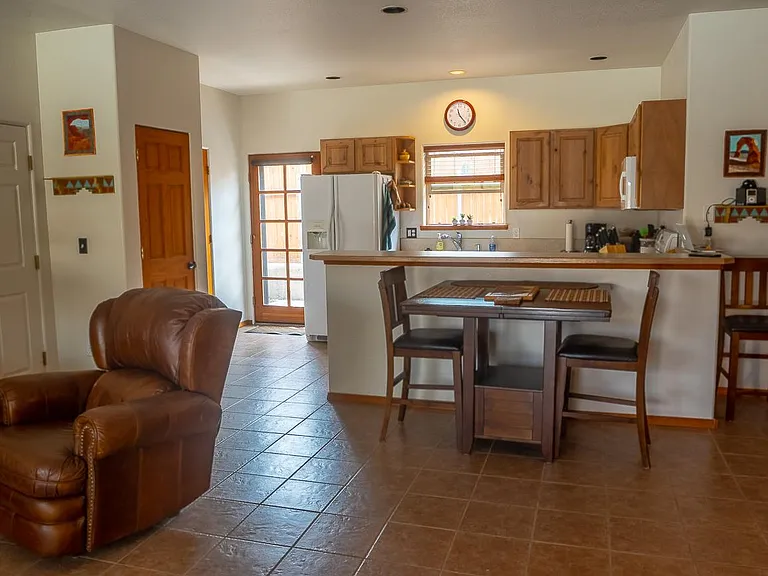 Kitchen and dining area