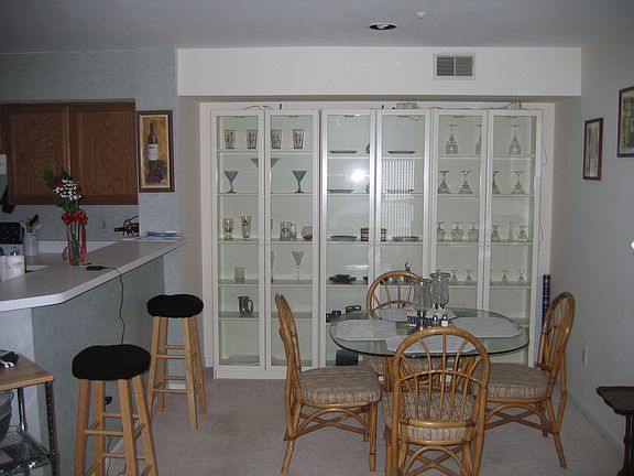 custom shelving unit/breakfast and dinning areas