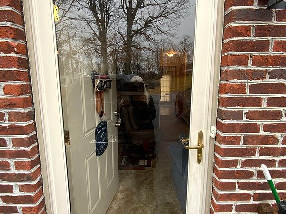 Front storm door