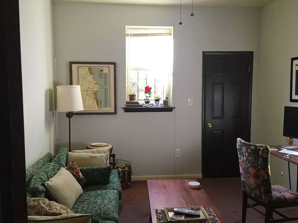 back room facing door to yard area