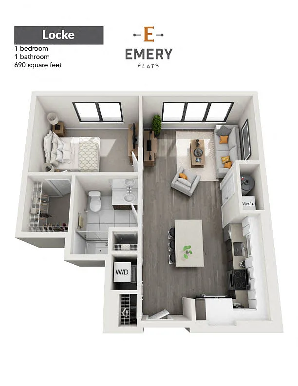 Floor plan Locke