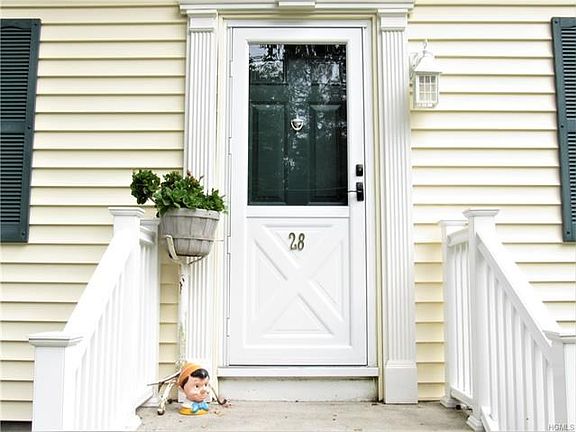 Inviting entrance to home.  New door and railings in 2007.