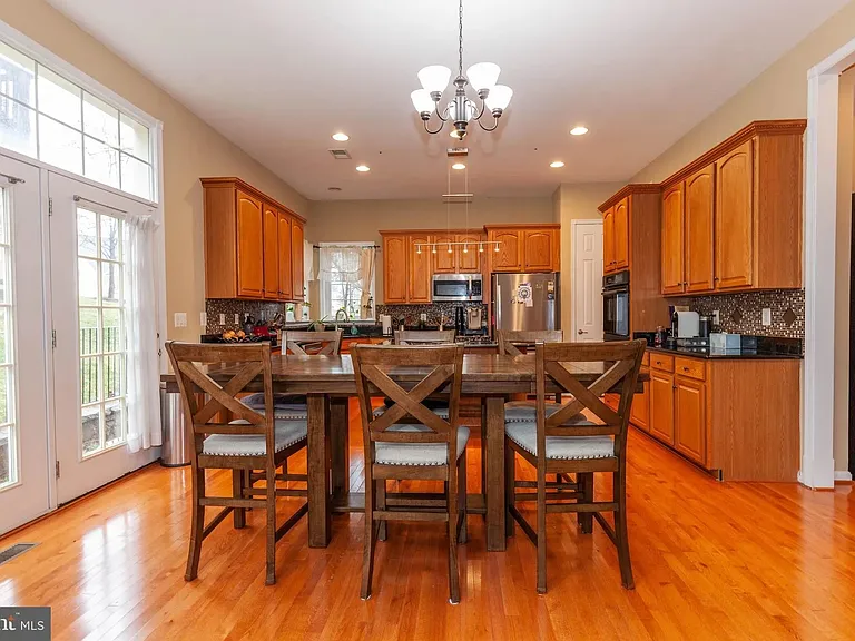 Kitchen with stainless steel appliances