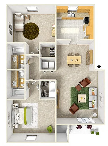 Floor plan Aspen II Mission