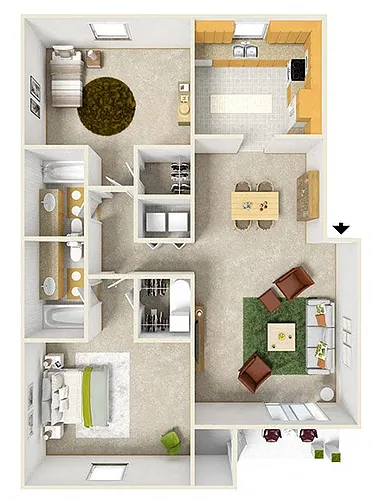 Floor plan Aspen II Mission