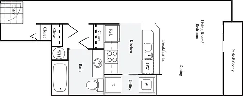 Floor plan Studio - K