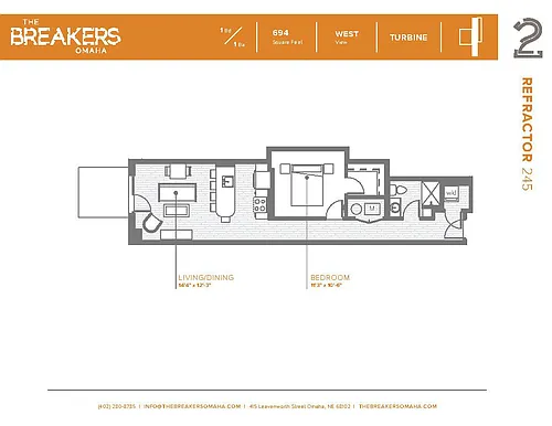 Floor plan Refractor Floor Plan