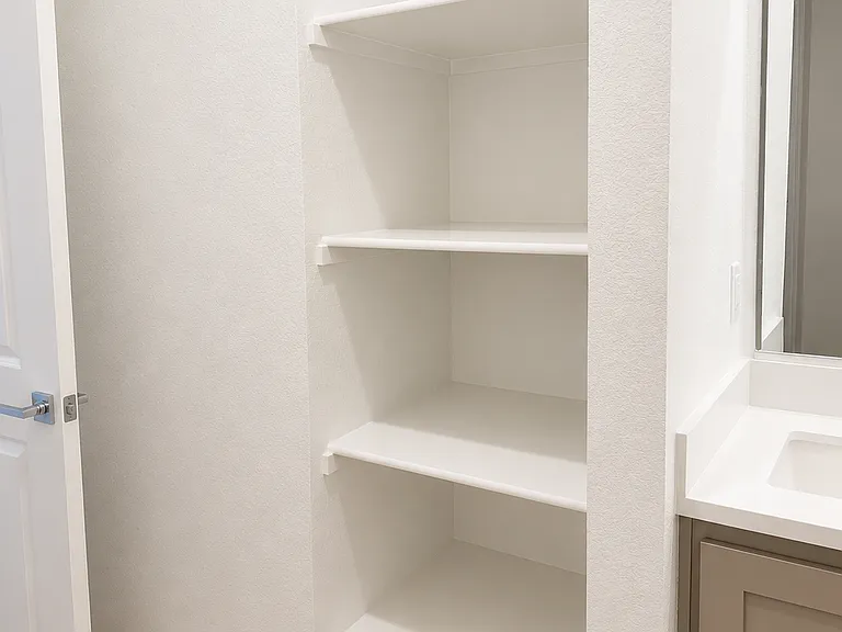 Upstairs Guest Bathroom Storage