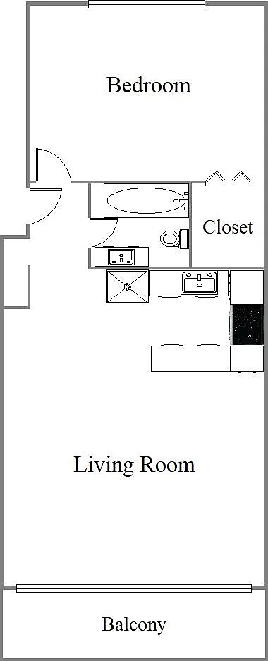 1 bed, 606 sqft, $1,950 — Photo 2