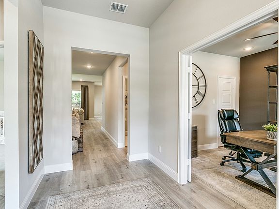 Hallway of Stone Eagle home in Azle, TX by Kindred Homes