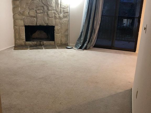 Living room with fire place