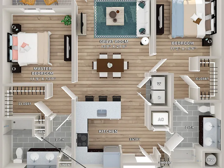 Bay floor plan Liberty Bay Club