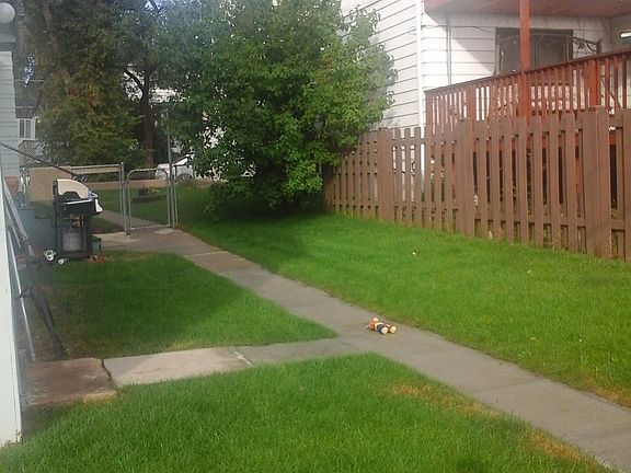 side yard from back