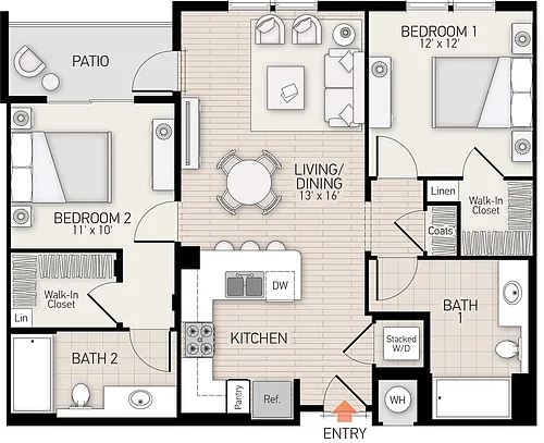 Floor plan River View III - Plan L