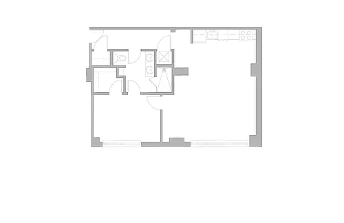 Floor plan One Bedroom G