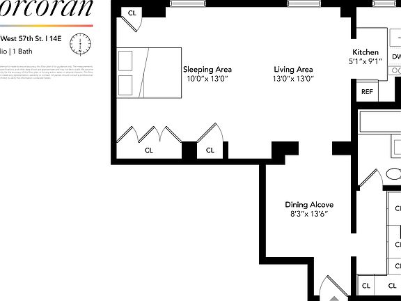 2nd image of 350 W 57th St APT 14E