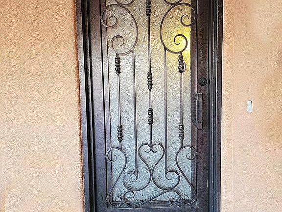 $4950 carport iron sec door