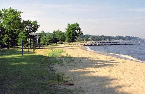 Private community beach
