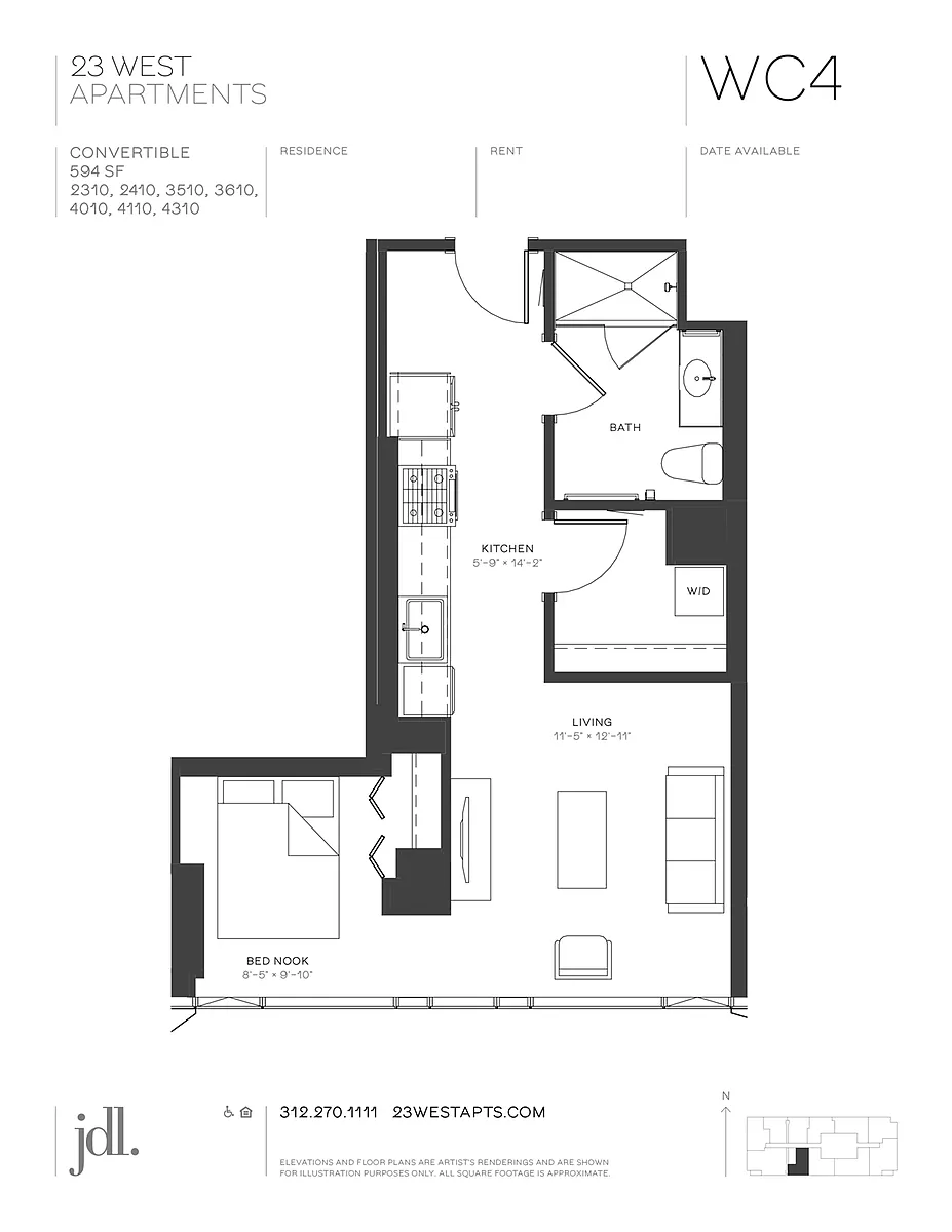 Floor plan WC4